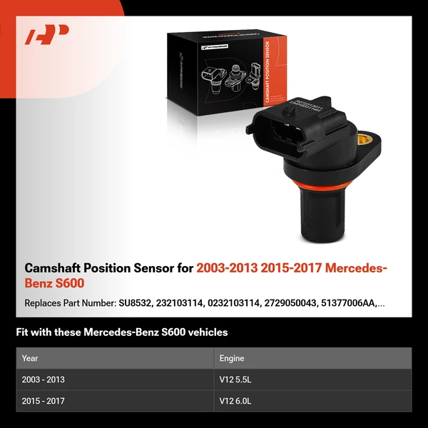 Camshaft Position Sensor for 2003-2013 2015-2017 Mercedes-Benz S600