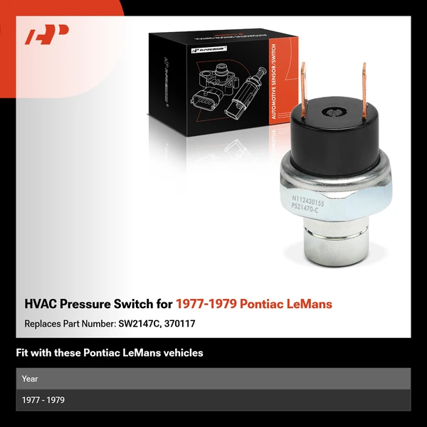 HVAC Pressure Switch for 1977-1979 Pontiac LeMans
