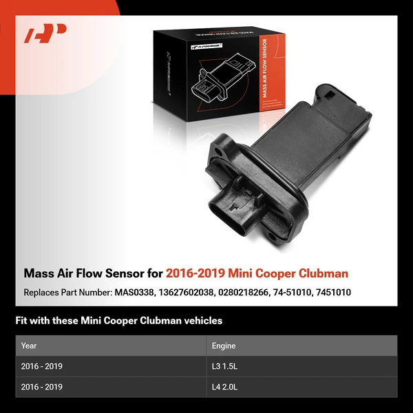 Mass Air Flow Sensor for 2016-2019 Mini Cooper Clubman