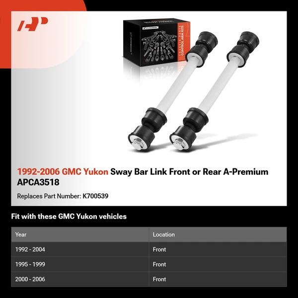 1992-2006 GMC Yukon Sway Bar Link Front or Rear A-Premium APCA3518