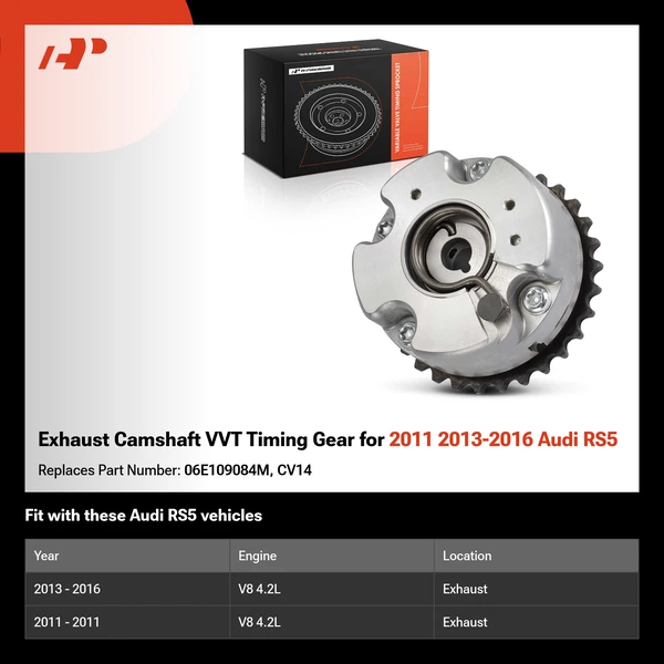 Exhaust Camshaft VVT Timing Gear for 2011 2013-2016 Audi RS5