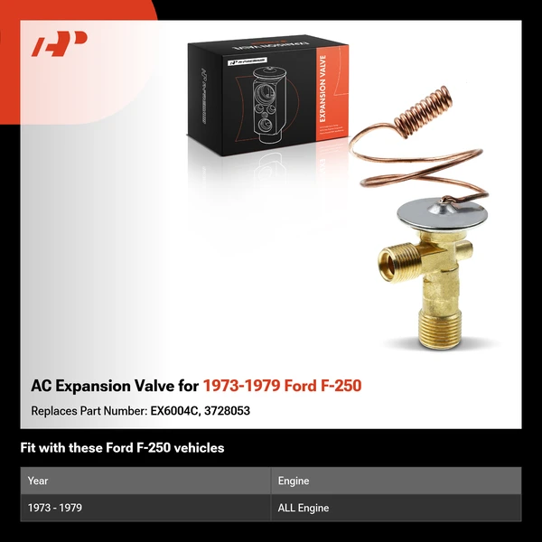 AC Expansion Valve for 1973-1979 Ford F-250