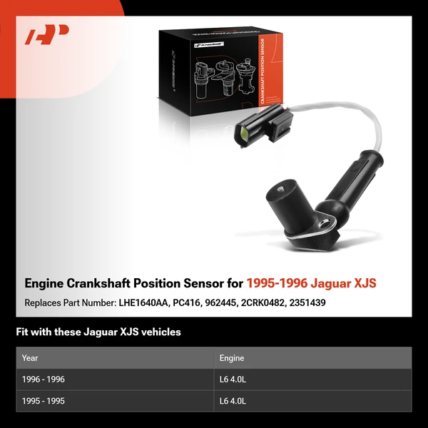Engine Crankshaft Position Sensor for 1995-1996 Jaguar XJS