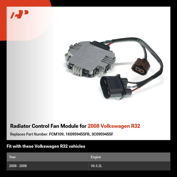 Radiator Control Fan Module for 2008 Volkswagen R32