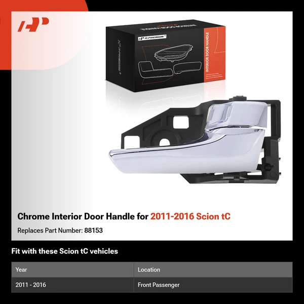 Chrome Interior Door Handle for 2011-2016 Scion tC