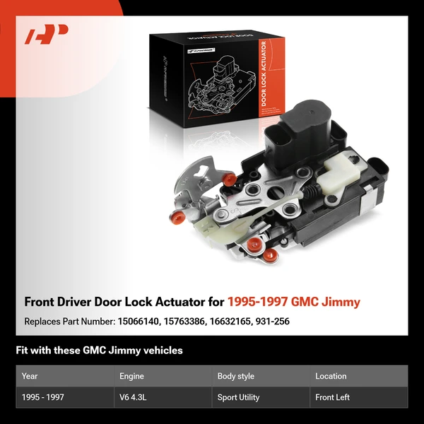 Front Driver Door Lock Actuator for 1995-1997 GMC Jimmy
