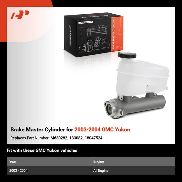 Brake Master Cylinder for 2003-2004 GMC Yukon
