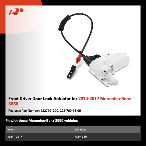 Front Driver Door Lock Actuator for 2014-2017 Mercedes-Benz S550
