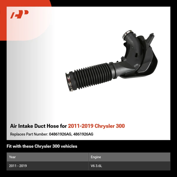 Air Intake Duct Hose for 2011-2019 Chrysler 300