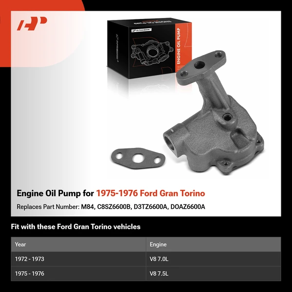 Engine Oil Pump for 1975-1976 Ford Gran Torino
