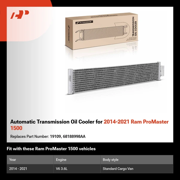 Automatic Transmission Oil Cooler for 2014-2021 Ram ProMaster 1500