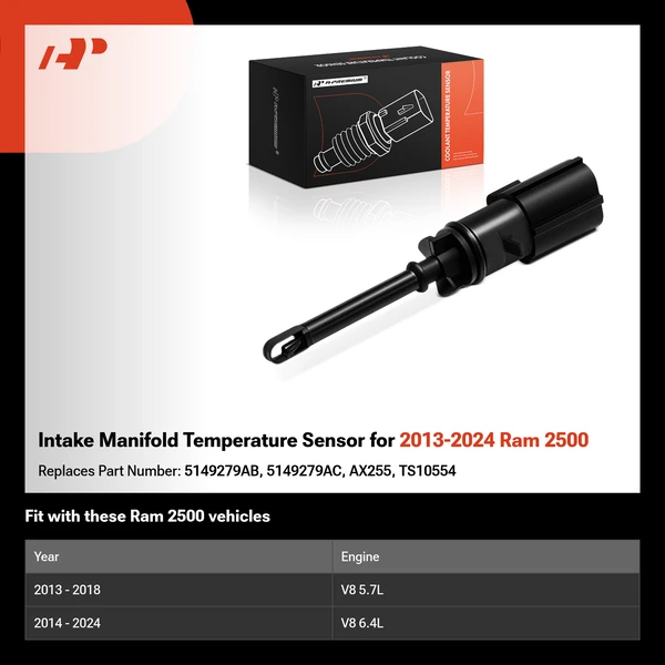 Intake Manifold Temperature Sensor for 2013-2024 Ram 2500