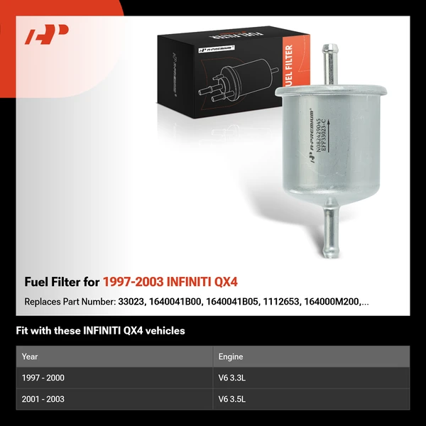 Fuel Filter for 1997-2003 INFINITI QX4