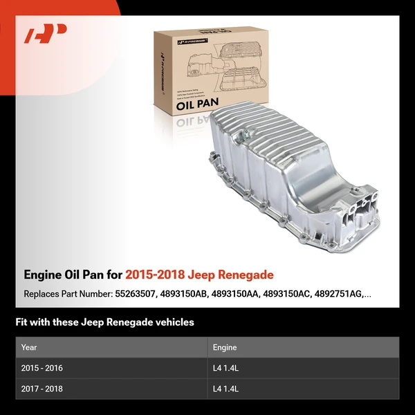 Engine Oil Pan for 2015-2018 Jeep Renegade