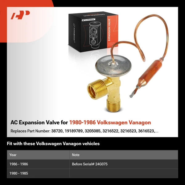 AC Expansion Valve for 1980-1986 Volkswagen Vanagon