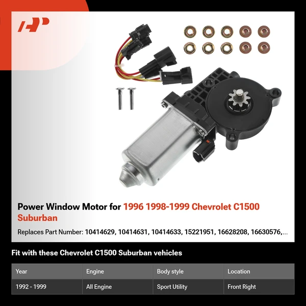 Power Window Motor for 1996 1998-1999 Chevrolet C1500 Suburban
