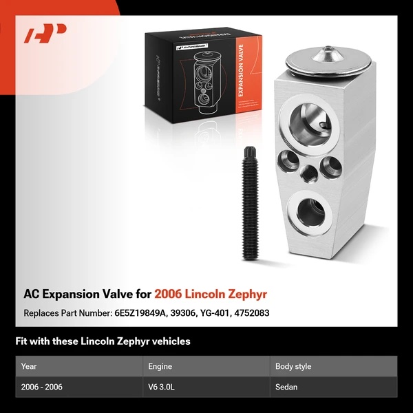 AC Expansion Valve for 2006 Lincoln Zephyr