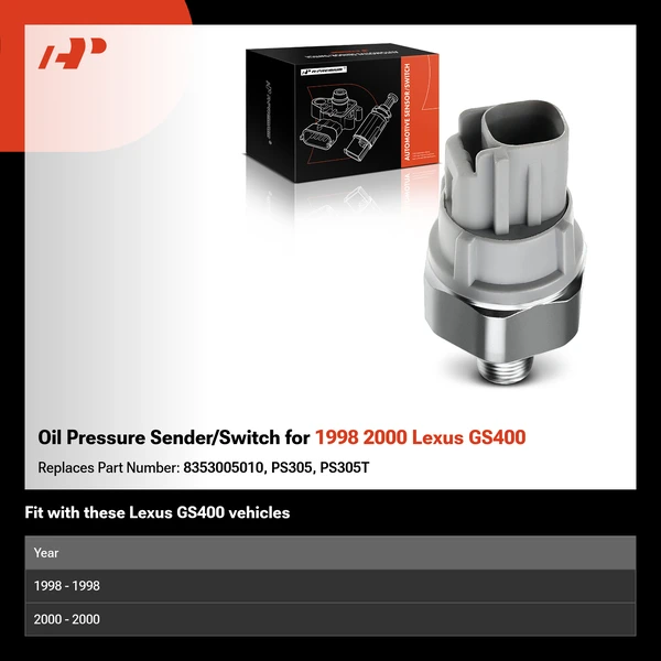 Oil Pressure Sender/Switch for 1998 2000 Lexus GS400