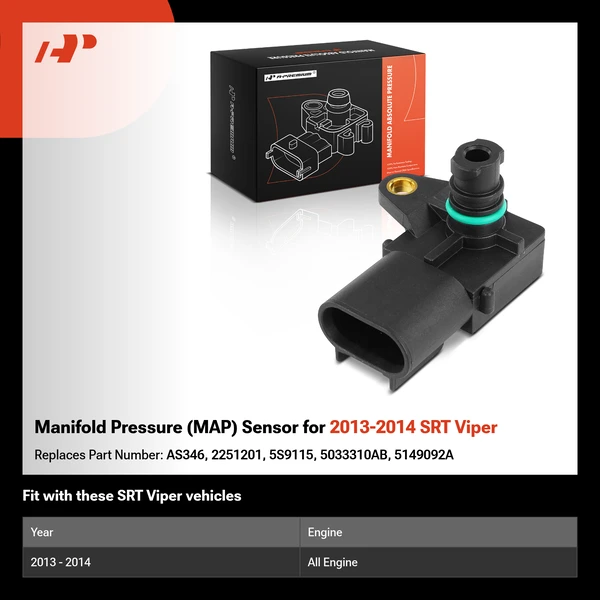 Manifold Pressure (MAP) Sensor for 2013-2014 SRT Viper