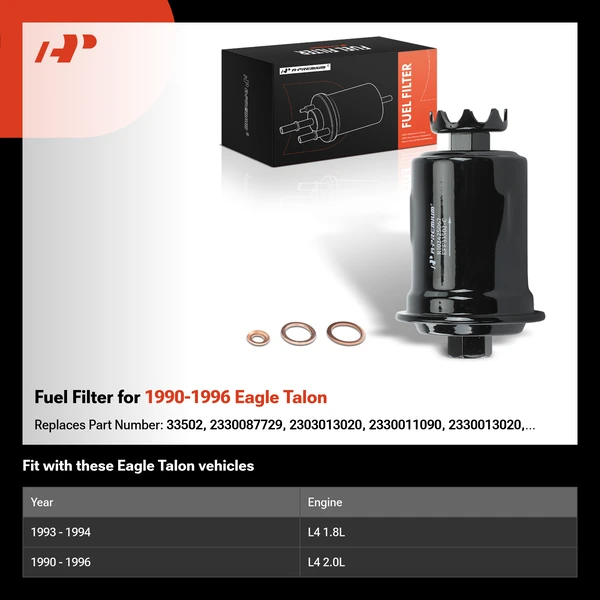 Fuel Filter for 1990-1996 Eagle Talon