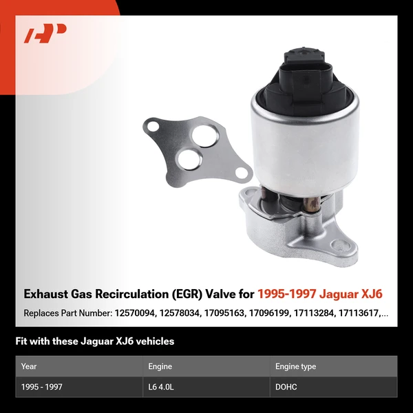 Exhaust Gas Recirculation (EGR) Valve for 1995-1997 Jaguar XJ6