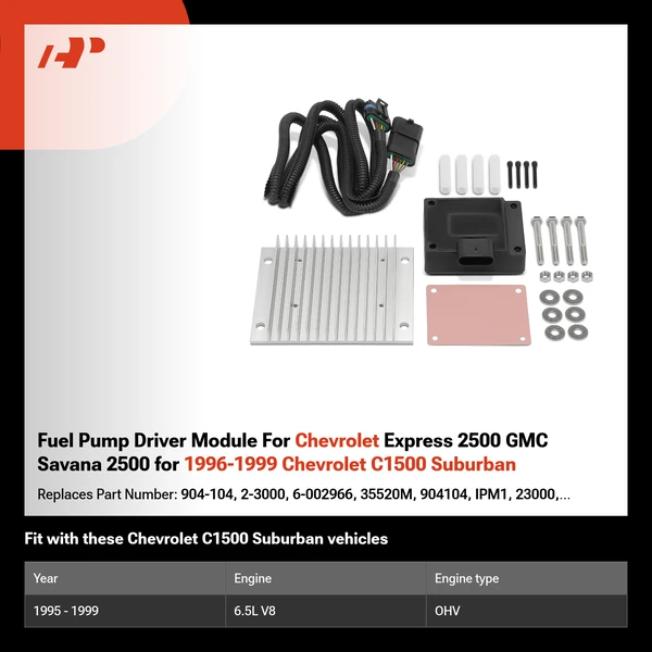 Fuel Pump Driver Module For Chevrolet Express 2500 GMC Savana 2500 for 1996-1999 Chevrolet C1500 Suburban