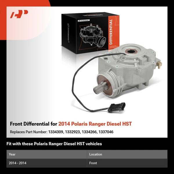 Front Differential for 2014 Polaris Ranger Diesel HST