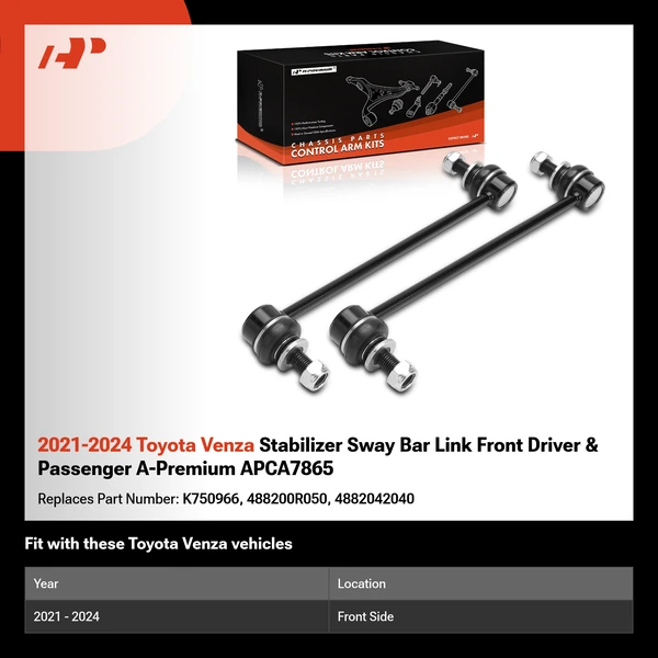 2021-2024 Toyota Venza Stabilizer Sway Bar Link Front Driver & Passenger A-Premium APCA7865
