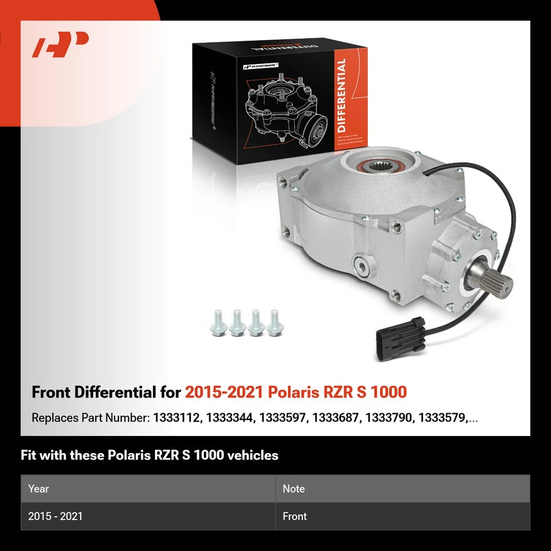 Front Differential for 2015-2021 Polaris RZR S 1000