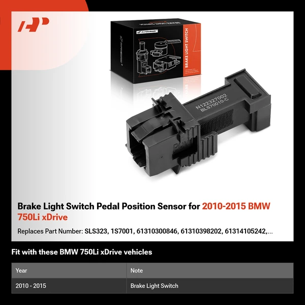 Brake Light Switch Pedal Position Sensor for 2010-2015 BMW 750Li xDrive