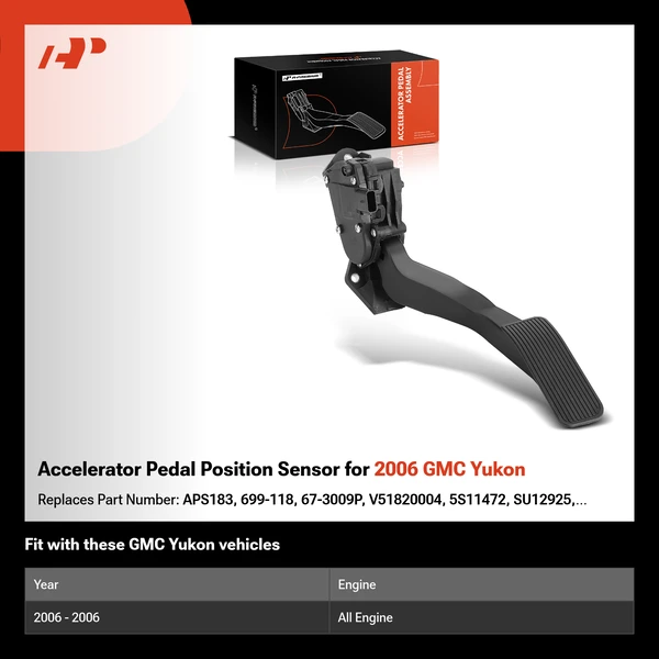 Accelerator Pedal Position Sensor for 2006 GMC Yukon