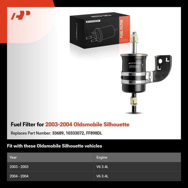 Fuel Filter for 2003-2004 Oldsmobile Silhouette