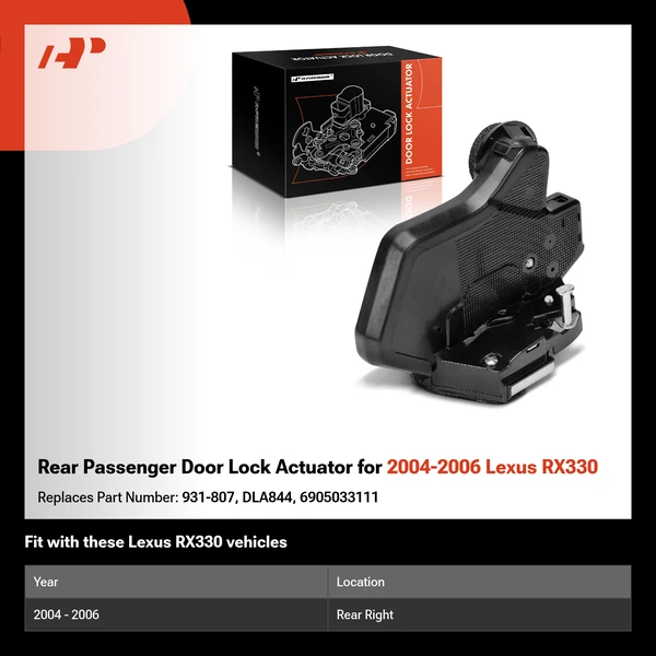 Rear Passenger Door Lock Actuator for 2004-2006 Lexus RX330