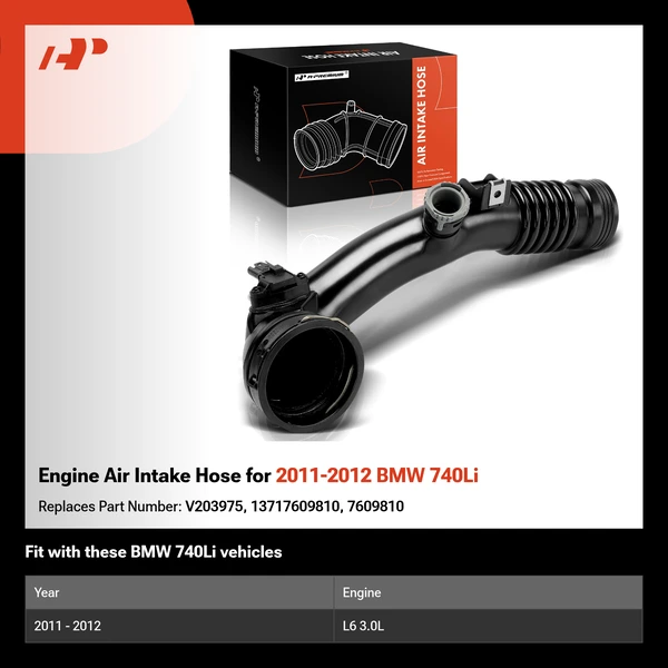 Engine Air Intake Hose for 2011-2012 BMW 740Li