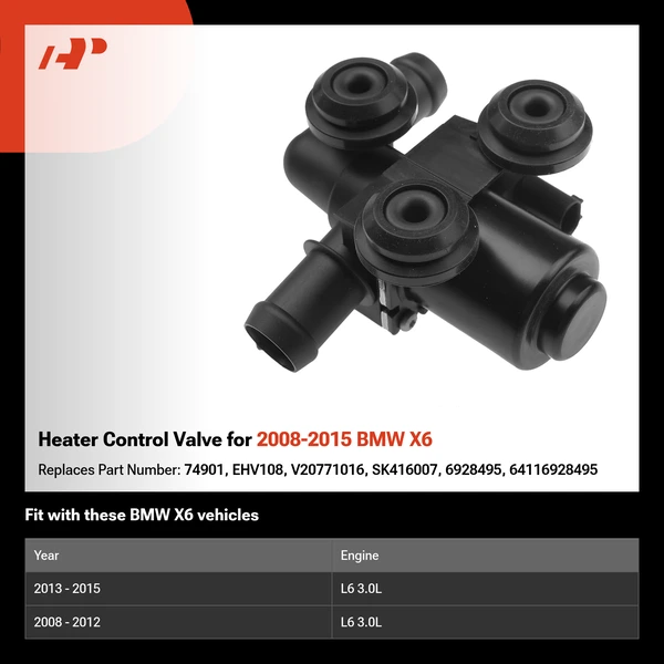 Heater Control Valve for 2008-2015 BMW X6