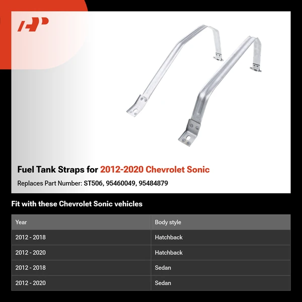 Fuel Tank Straps for 2012-2020 Chevrolet Sonic