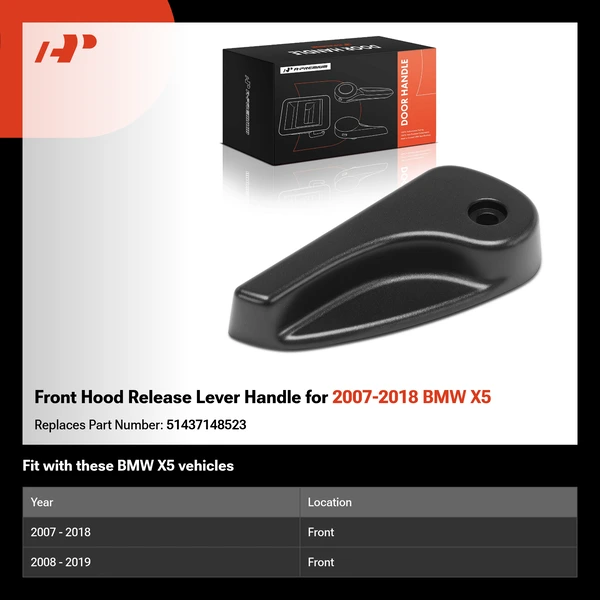 Front Hood Release Lever Handle for 2007-2018 BMW X5