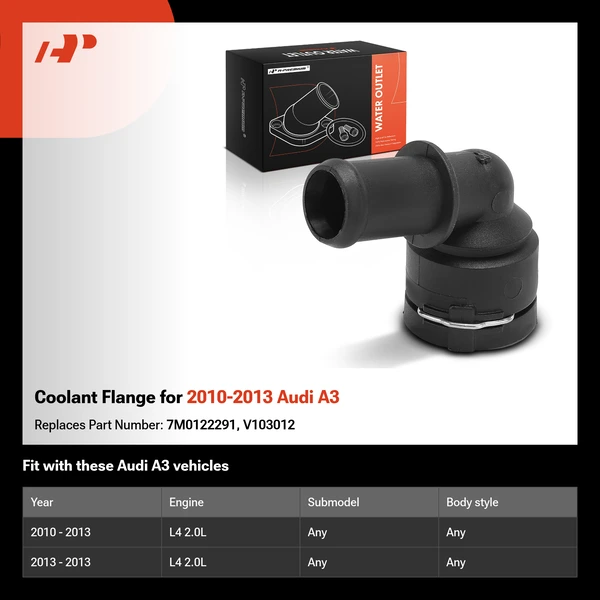 Coolant Flange for 2010-2013 Audi A3