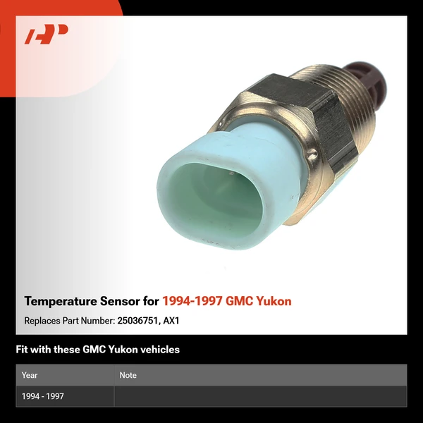 Temperature Sensor for 1994-1997 GMC Yukon