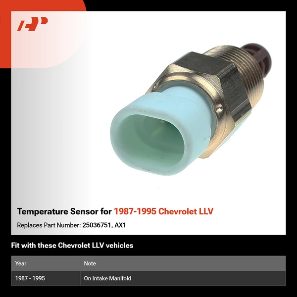 Temperature Sensor for 1987-1995 Chevrolet LLV