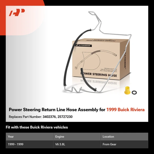 Power Steering Return Line Hose Assembly for 1999 Buick Riviera