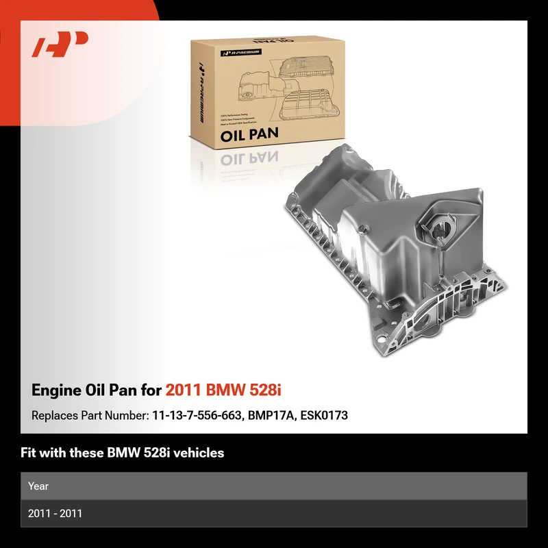 Engine Oil Pan for 2011 BMW 528i