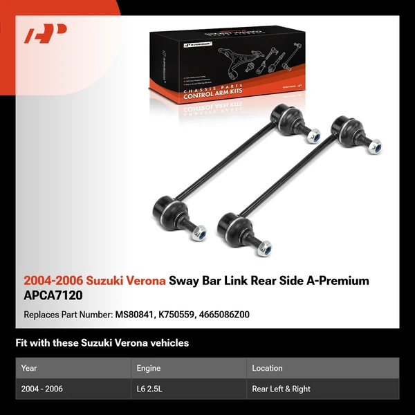 2004-2006 Suzuki Verona Sway Bar Link Rear Side A-Premium APCA7120