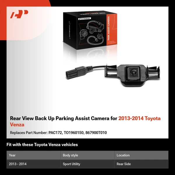 Rear View Back Up Parking Assist Camera for 2013-2014 Toyota Venza