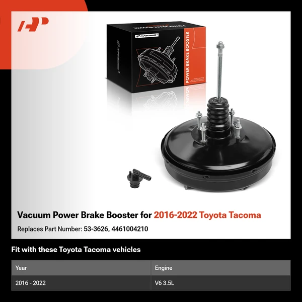 Vacuum Power Brake Booster for 2016-2022 Toyota Tacoma