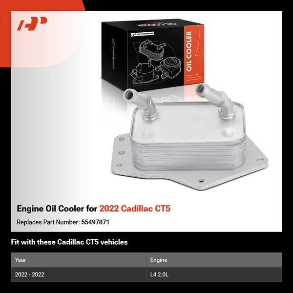 Engine Oil Cooler for 2022 Cadillac CT5