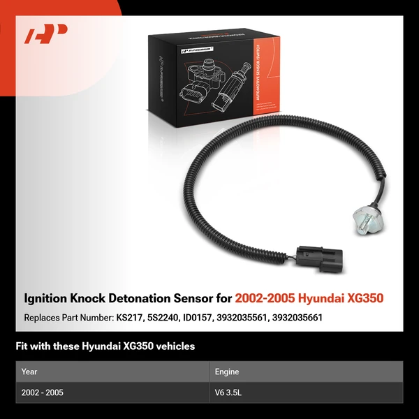 Ignition Knock Detonation Sensor for 2002-2005 Hyundai XG350