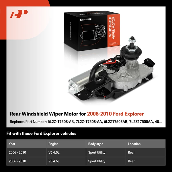 Rear Windshield Wiper Motor for 2006-2010 Ford Explorer