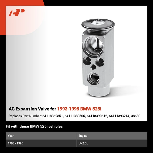 AC Expansion Valve for 1993-1995 BMW 525i