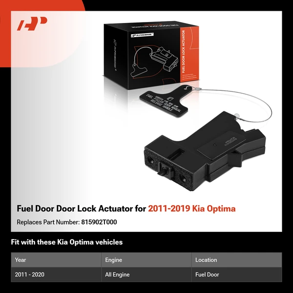 Fuel Door Door Lock Actuator for 2011-2019 Kia Optima